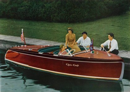 stunning chris-craft restoration includes hidden tv lift
