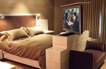 Hidden Bedroom TV | Hidden TV in Custom Bedroom TV Stand - Nexus 21