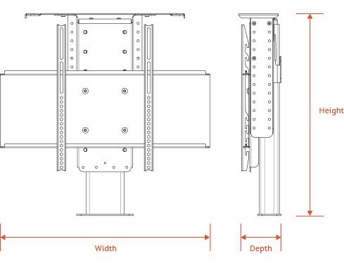 Compact Pop-Up TV Lift - Nexus 21 Compact Pop-Up TV Lift - Nexus 21