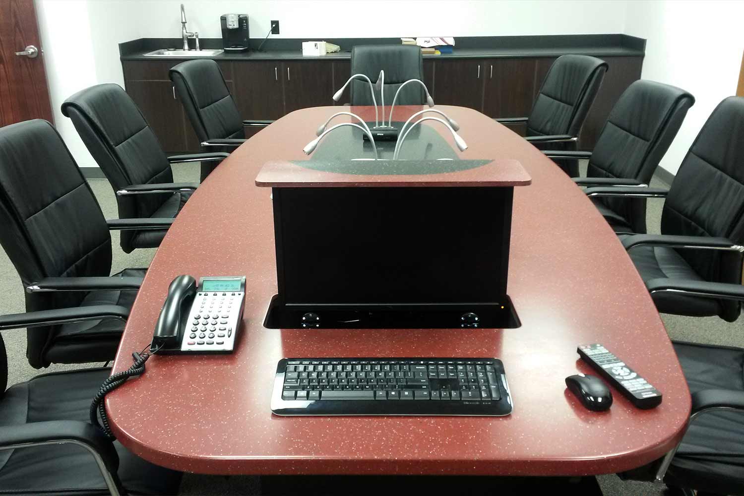 Conference Room Desk Pop Up